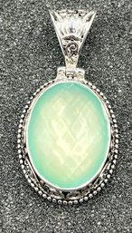 925 Silver Gemstone Pendant - Made In India - .25 OZT