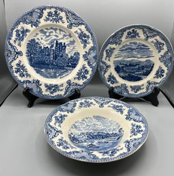 Johnson Bros - Old British Castle - Plate Set - 18 Total - Made In England