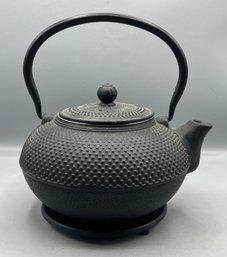 Japanese Cast Iron Teapot With Trivet - Made In Japan