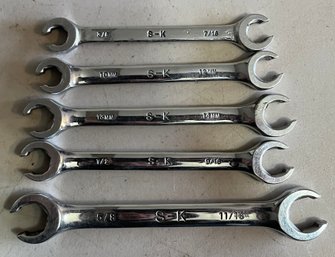 S-K Tools- Flare Nut Wrench Set - 5 Total