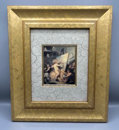 Decorative Cherub Print Framed