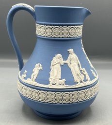 Wedgwood Blue Jasperware Pitcher - Made In England