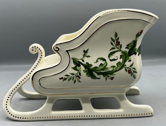 F.T.D. Ceramic Sleigh Planter