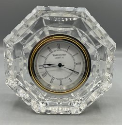 Waterford Crystal Battery Operated Octagonal Clock - Made In Ireland