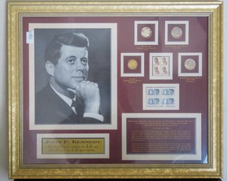 JFK Commemorative Framed Art