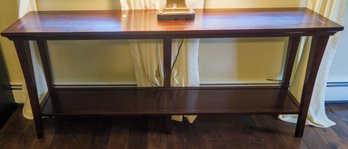 Pottery Barn Sold Wood Console Table