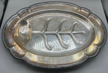 Silver Plated Footed Serving Tray