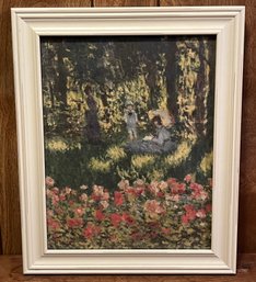 Impressionist Framed Print - In The Garden, Unsigned