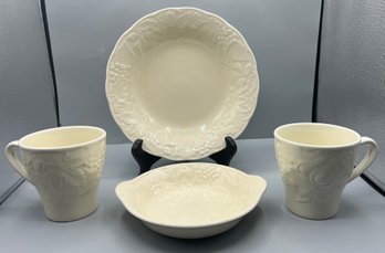 Nikko Ceramic Woodbury Pattern Tableware Set - 5 Pieces Total