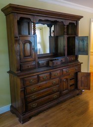 Solid Wood Armoire/Dresser With Mirror