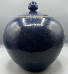 Decorative Pottery Lidded Vase