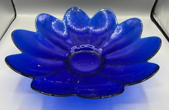 Yalos Casa Murano Blue Glass Bowl