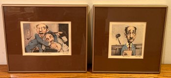 Charles Bragg Prints Framed - 2 Total - Objection Overruled / Out Of Court Settlement