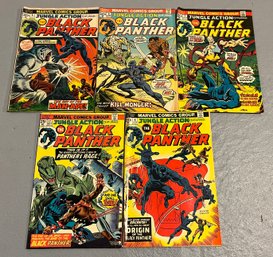 Marvel Jungle Action Featuring The Black Panther Comic Books - 5 Total