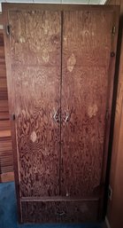 Large Wood Storage Cabinet/ Wardrobe