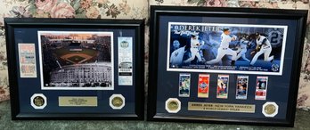 New York Yankees Framed Memorabilia Prints - 2 Total