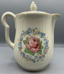 Decorative Floral Pattern Ceramic Teapot