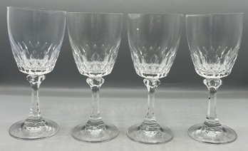 Cut Crystal Wine Glass Set - 7 Total