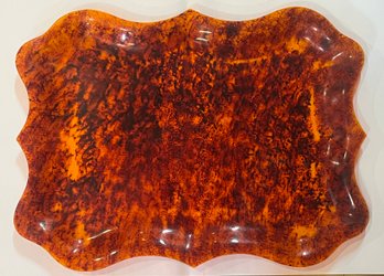 Amber Toned Serving Tray