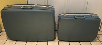 Vintage Airway Hard Shell Luggage - 2 Total