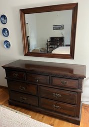 Solid Wood 7-drawer Dresser With Mirror Included