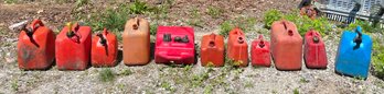Assorted Gas Cans - 11 Total EMPTY