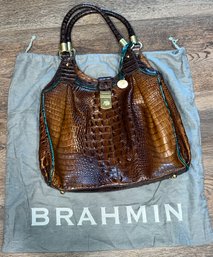 Brahmin Dagny Hobo Satchel Genuine Leather With Dust-bag Included