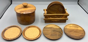 Wooden Coaster Set - Made In Japan