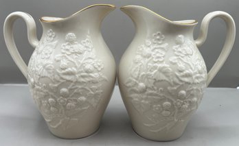 Lenox Fruits Of Life Collection Porcelain Pitcher Set - 2 Total