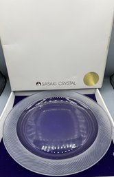 Sasaki Crystal Platter - Box Included - Made In Japan - #A4023-33