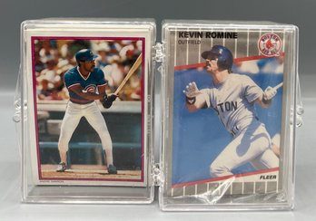 1988 TOPPS CHEWING GUM, INC. Assorted Cards X2 Plastic Cases