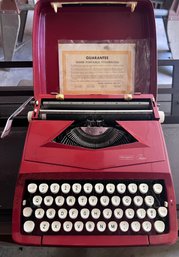 Sears Tutor Portable Typewriter With Original Paperwork