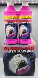 Bubble Pro Party Machine With Extra Bubble Pro Bottles Included