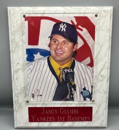 Jason Giambi Yankees First Basemen Wall Plaque