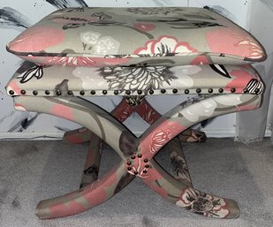 Custom Upholstered Studded Footrest