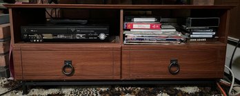 Entertainment Center Two Drawer Console Table