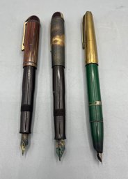 Vintage Wahl Ever-sharp/stratford Fountain Pens - 3 Total