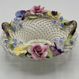 Royal Adderley Flower Basket Bone China