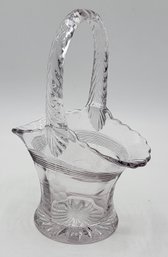 Cut Glass Basket Vase