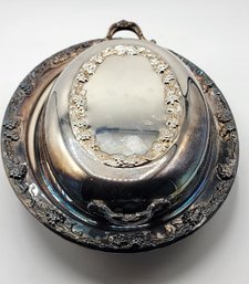 Silver Plated Classic Oval Casserole Server With Lid
