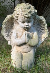 Solid Cement Cherub Statue