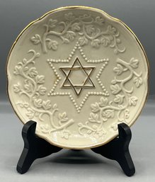 Ceramic Star Of David Pattern Plate