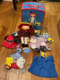 Madeline Doll With Trunk & Assorted Outfits Included