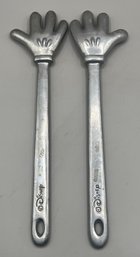 Disney Aluminum Mickey Mouse Hand Serving Hand Utensils - 2 Total