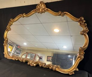 Decorative Composite Gold-tone Wall Mirror