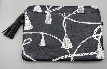 Chicos Tassel Pattern Clutch/handbag