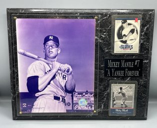 Mickey Mantle #7 A Yankee Forever Wall Plaque