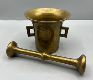 Vintage Brass Mortar & Pestle