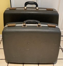1960s Monarch Hard Shell Luggage  - 2 Total