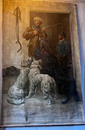 J.F Douthitt NY Over Sized Tapestry Featuring Hunter & His Dogs